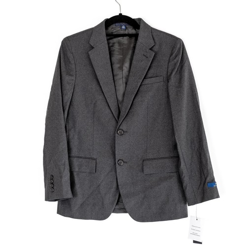 NWT Polo Ralph Lauren Boy's Lightweight Wool Suit Two-Piece Gray $675 Size 16 L - Picture 4 of 14