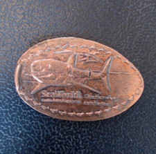 GREAT WHITE SHARK Carcharodon carcharias - Press Coin Elongated Penny Souvenir