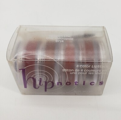Mary Kay 4 Stackable Lipstick Pots w/Brush Hipnotics Uptown Chic NIP #0724