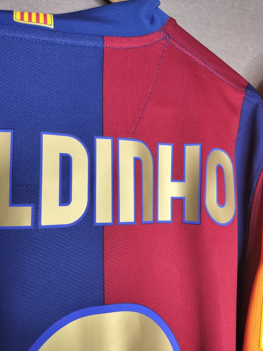 Ronaldinho 10 L FC Barcelona 2007 08 Home Third 2Jerseys Set Ronaldinho 10 L FC Barcelona 2007 08 Home Third 2Jerseys Set