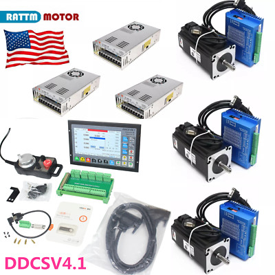3 Axis Nema34 12N.m Closed Loop Servo Motor Driver CNC Controller Kit DDCSV4.1