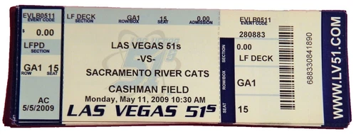 Vintage Baseball Las Vegas 51s Memorabilia