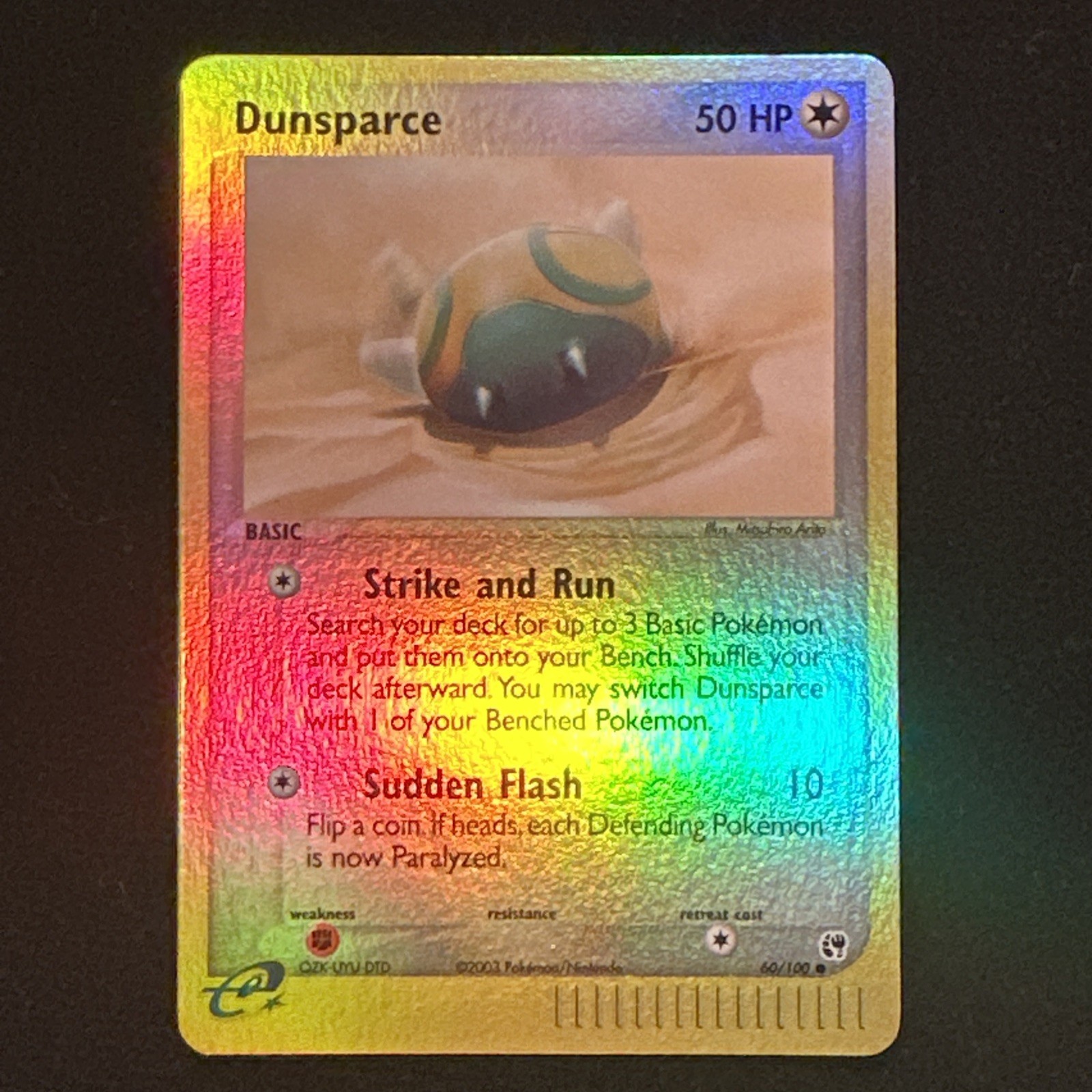 DUNSPARCE 60/100 EX Sandstorm REVERSE HOLO RH Pokemon TCG card NM