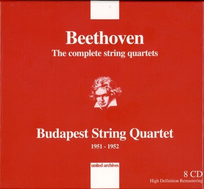 BEETHOVEN - The Complete String Quartets; Budapest String Quartet (8 CDs, 2011)