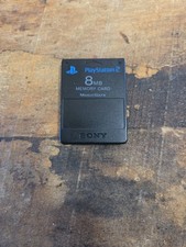 Sony Playstation 2 PS2 Official, Black 8mb Memory Card Genuine/ SCPH 10020