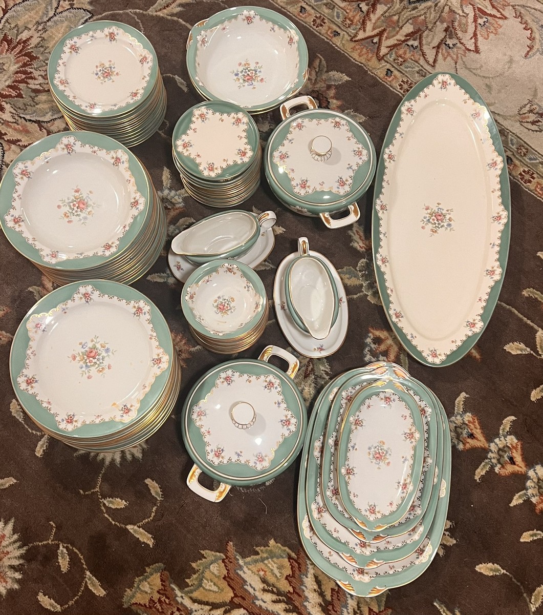 85 pieces zeh scherzer Bavaria us zone Dinner set. Made in Germany