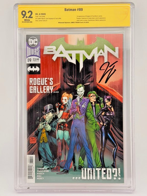 Batman #89 SIGNED Tynion 1st App. Punchline Not CGC CBCS 9.2