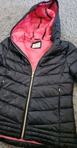 ZARA KIDS gefütterte warme schwarze gefütterte Jacke mit Kapuze Mädchen Gr. 13 / 13 - Bild 2 von 4