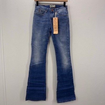 NWT Maison Scotch Women's Bootcut Jeans Stretch Indigo Blue size 28 Cowgirl Boho