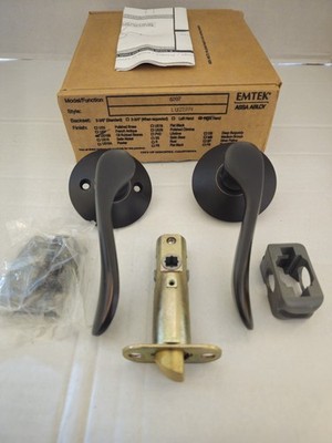 EMTEK ASSA ABLOY 5207-US108 Luzern Door Lever Privacy Set Oil Rubbed Bronze