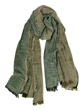 Block Colour Scarves Soft Linen Scarf Armygreen Tactical Wrap Shawl Military ...