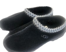 Ugg Australia Women's US 9 Tasman Mule Slippers Shoes Black Suede Fur Lined