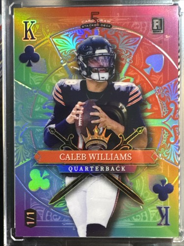 Caleb Williams Wild Card 5 Karten Draw Stacked Deck 1/1 Rainbow