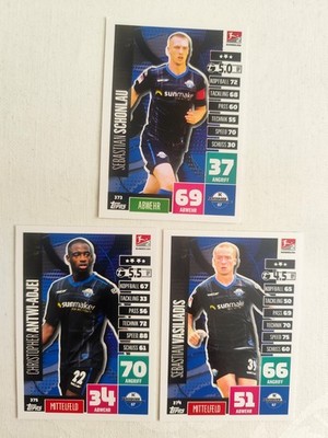 Match Attax Bundesliga 20/21 SC Paderborn Team Set 3 Karten 2020/2021