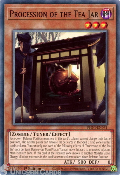 PHNI-EN031 Procession of the Tea Jar :: Common 1st Edition YuGiOh Card