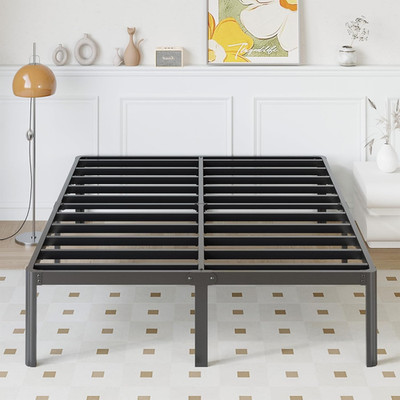 14 Inch California King Bed Frames No Box Spring Needed, Heavy Duty