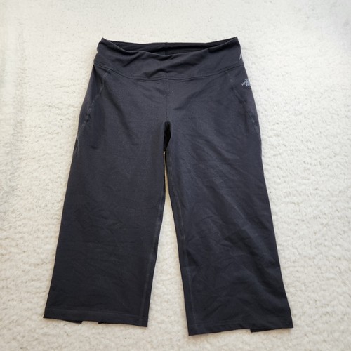 The North Face Cropped Capri Active Pants Women S Black Stretch Athletic Pocket - 第 1/12 張圖片