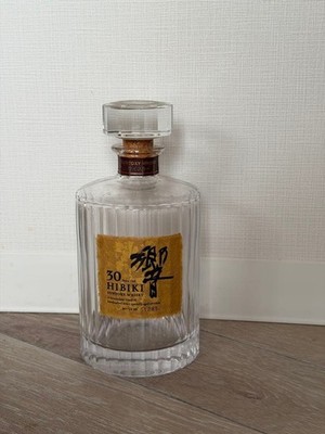 Suntory Whiskey HIBIKI 30 Years Old Empty Bottle Crystal Glass
