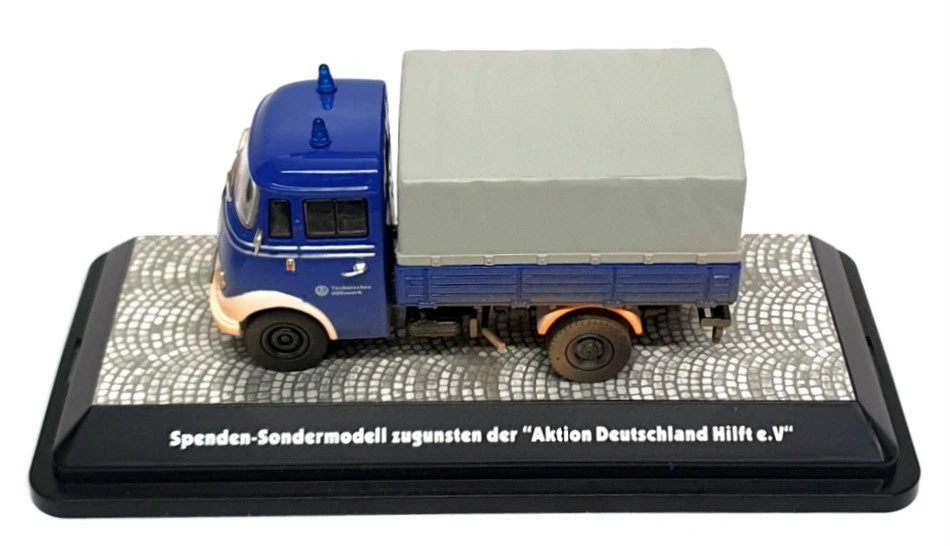 Camión Premium ClassiXXs escala 1/43 11056 Mercedes Benz L319 desgastado (THW) azul Foto 4 de 4