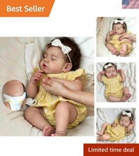 20-Inch Reborn Baby Doll - Realistic Full Silicone Girl with Accessories