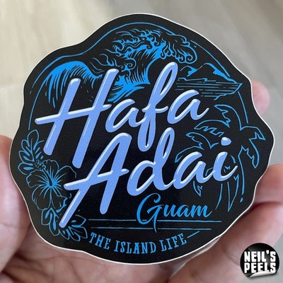 GUAM Hafa Adai Sticker || Guamanian Gift Chamorro Decal