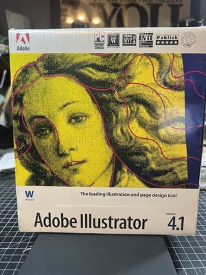 Adobe Illustrator 4.1 for Windows, Sealed, Brand New.