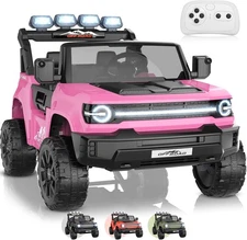 24V Ride on Car Kids Electric Toys with Remote Control 22" Extra-Wide Seat Gift