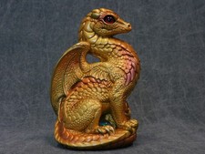 Windstone Editions NEW * Gold Bantam Dragon * Statue Figure Fantasy