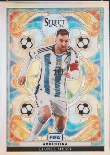 2022-23 Panini Select La Liga #SWLEO Lionel Messi Patch PSA MINT 9