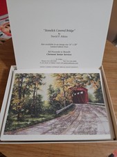 10 Blank Card W/envelopes "Stonelick Covered Bridge" By David Atkins