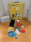 1962 Vintage Ken Doll Case, Clothes, Stand - Mattel