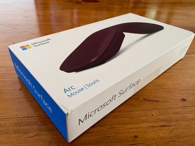 Burgundy Microsoft Surface Arc Bluetooth Mouse Model 1791 NEW Open Box