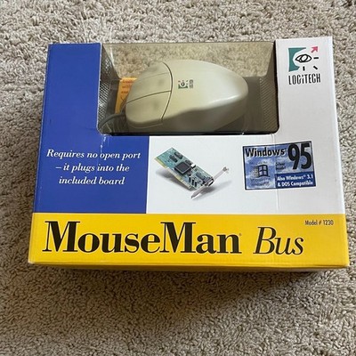 New Vintage LOGITECH MOUSEMAN BUS 911230-L100 1990s