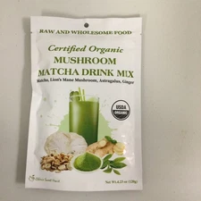 Cherie Sweet Heart Organic Mushroom Matcha Drink Mix Powder 4.23oz 40 Servings