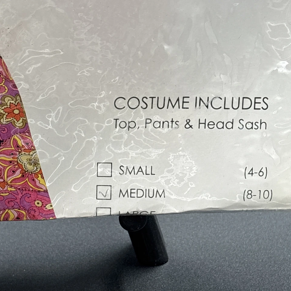 groovy niña vestido hippie niño disfraz halloween años 60 m 8-10 de franco Foto 3 de 4