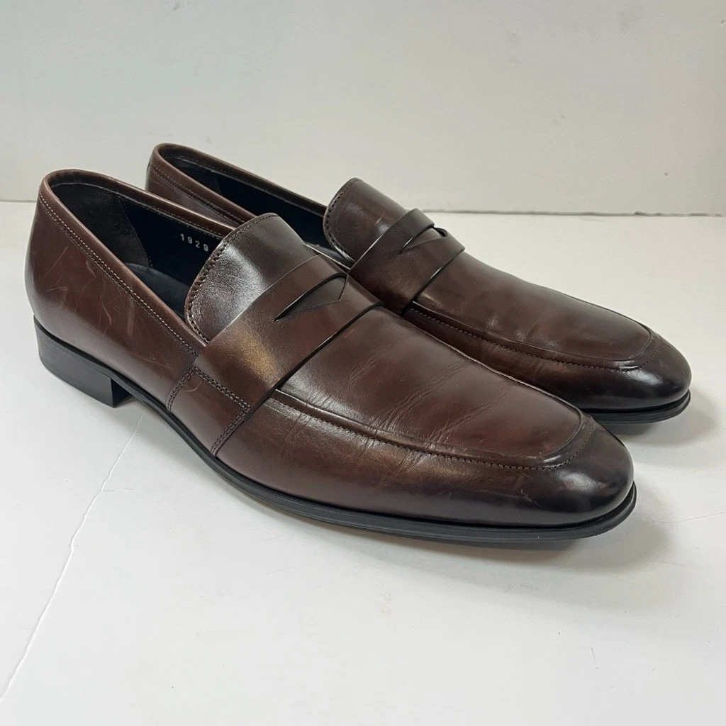 Chaussures Habillées To Boot New York By Adam Derrick Stark - Embouts D'aile En Cuir Marron Taille 8.5 M, Italie