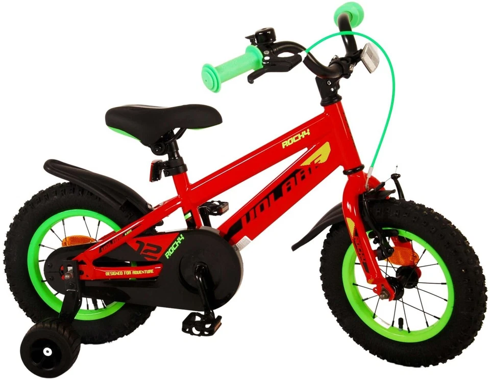 Rocky 12 Zoll Kinderfahrrad Rot 3-4,5 Jahre Fahrrad Räder Hand/Rücktrittbremse - Bild 3 von 4