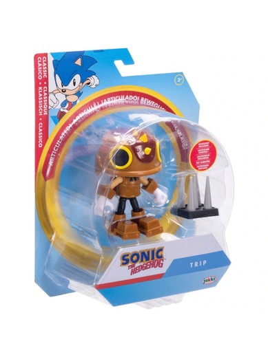 RARE Sonic the Hedgehog 10cm Masked Trip Figure with Spike Trap