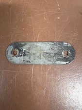 Willys Mb Ford Gpw Slat Grill Jeep Military Jeep Original Frame Tag Mb-114980