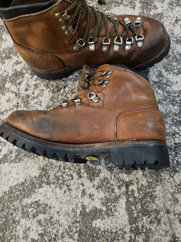 VTG 70s RED WING IRISH SETTER LEATHER HIKING/MOUNTAINEERING BOOTS Size 9 D - Image 4 of 4