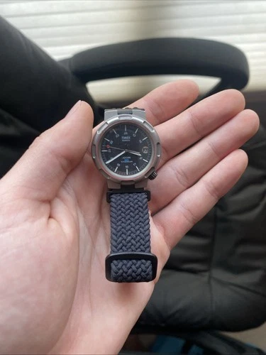 Rare Vintage 1990s Timex Expedition Titanium Quartz Watch 34mm