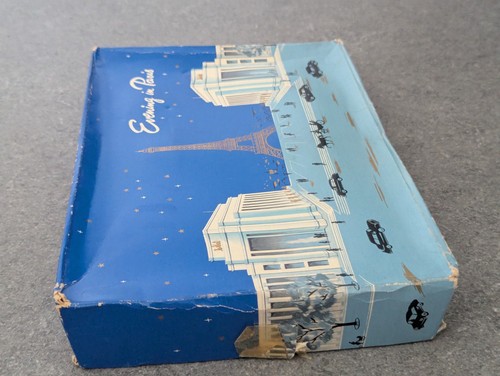 Juego de talco, cubo de baño y jabón vintage Bourjois noche en París - trío raro - Imagen 15 de 24