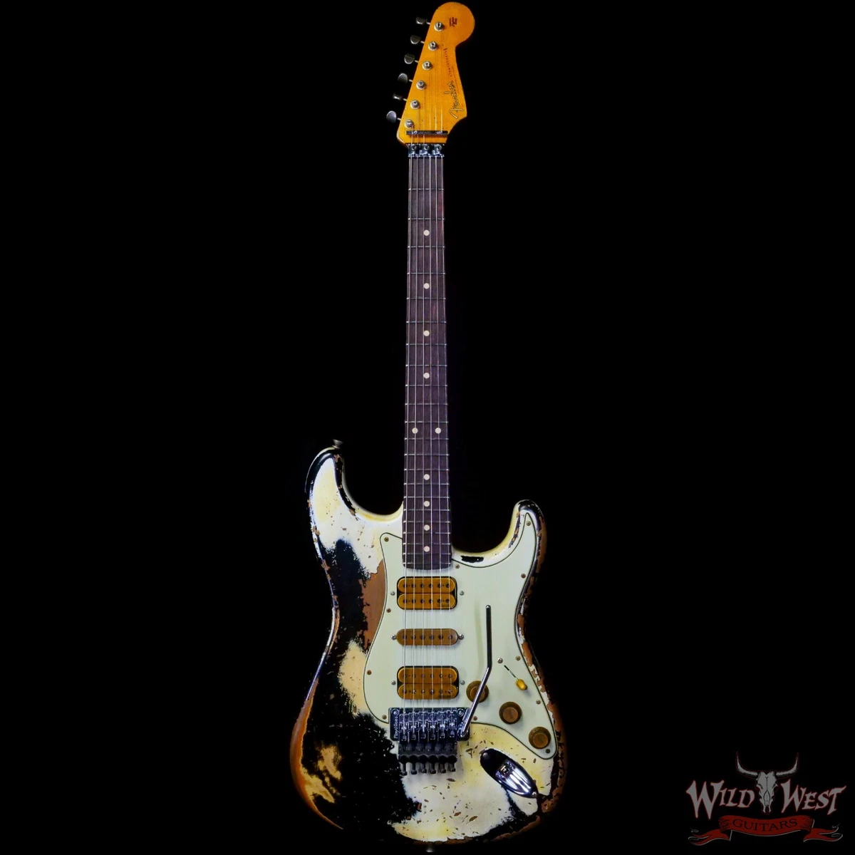 Fender Custom Shop White Lightning Stratocaster HSH Floyd Rose
