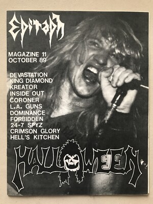 Epitaph Fanzine #11-HALLOWEEN-KING DIAMOND-KREATOR-LA GUNS-HELL S KITCHEN