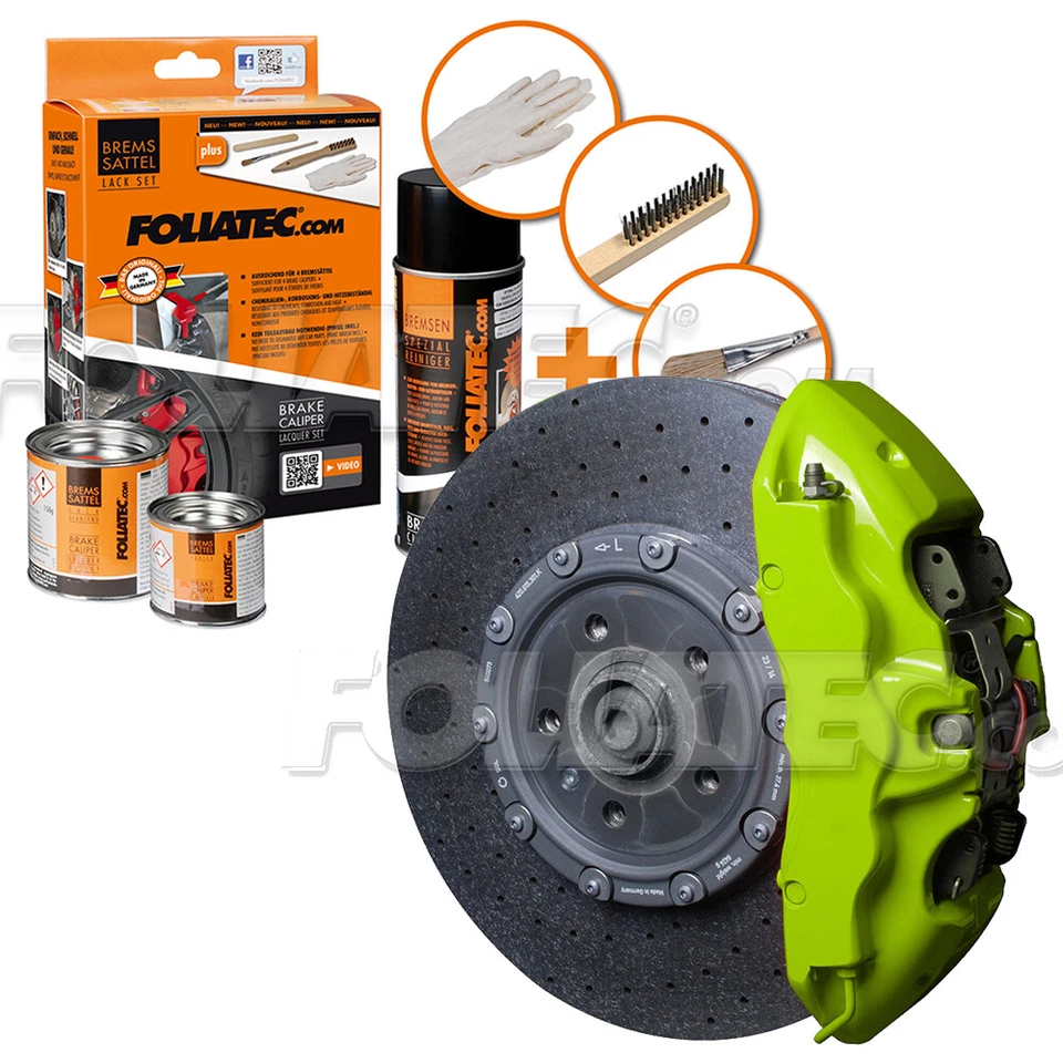 FOLIATEC Bremssattellack Toxic Green Grün Bremssattelfarbe Bremssattel Motorlack