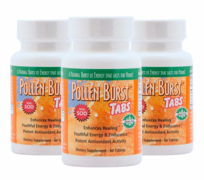 Youngevity Plan-1x Pollen Burst Tabs 60 tablets 3 Pack Dr Wallach Free Shipping
