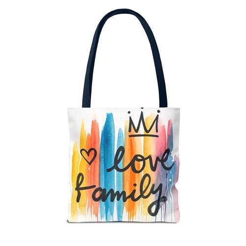Borsa nuova Family Love, arte colorata, uso quotidiano, borsetta carina - Foto 15 di 21