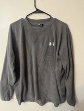 Under Armour Sweatshirt Men's Gray Pullover Fleece Crewneck Sz M