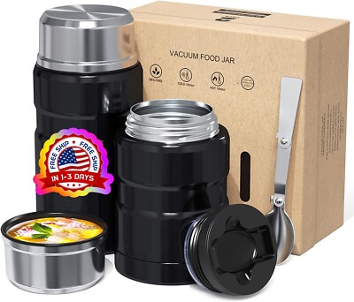Termo Para Comida Caliente Portatil Grande Acero Inoxidable Insulated Lunch  US