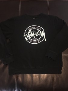 Stussy sudadera Jersey De Cuello Redondo Negra para Hombre Talla M | eBay